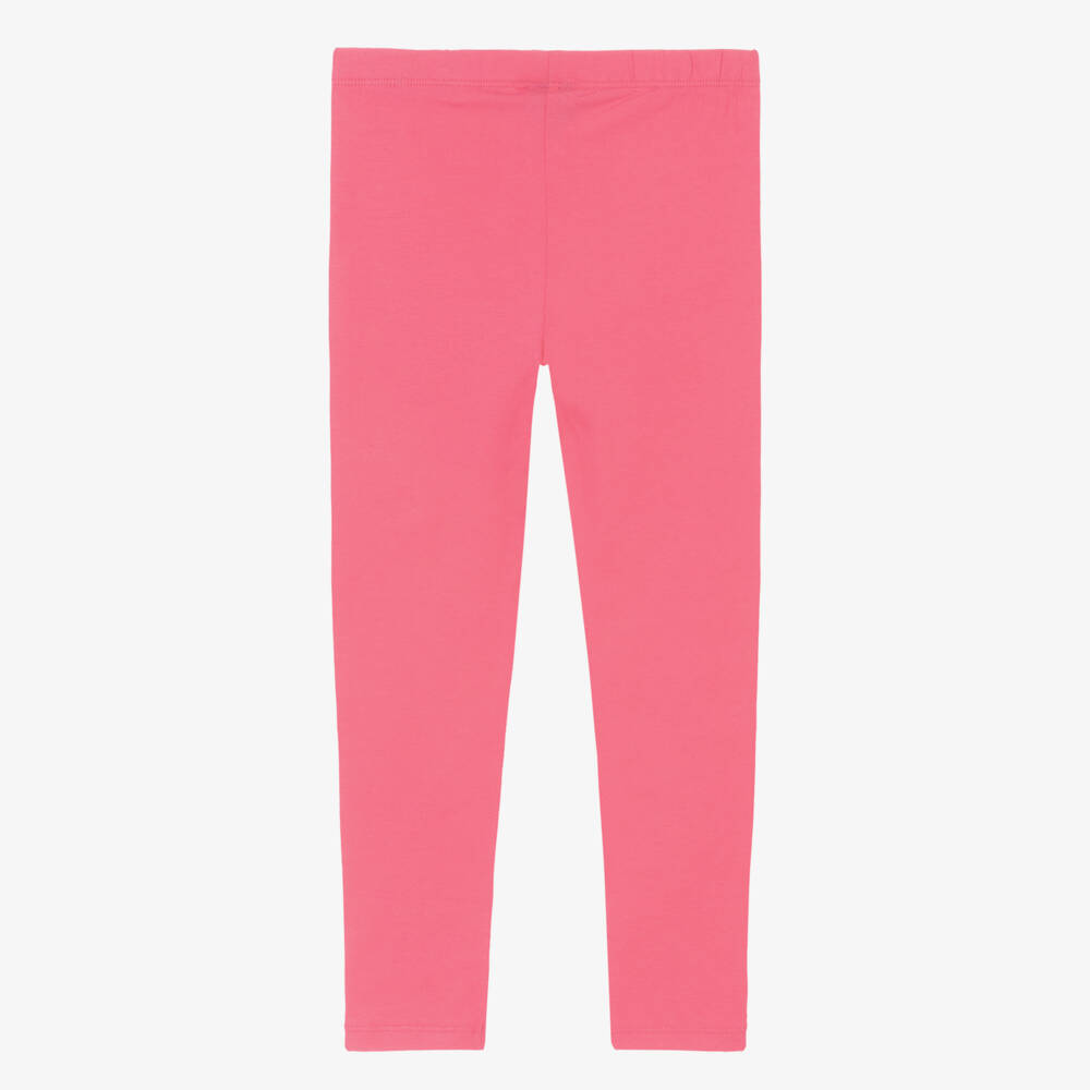 Guess-Girls Sparkly Pink Jersey Leggings | Childrensalon Outlet