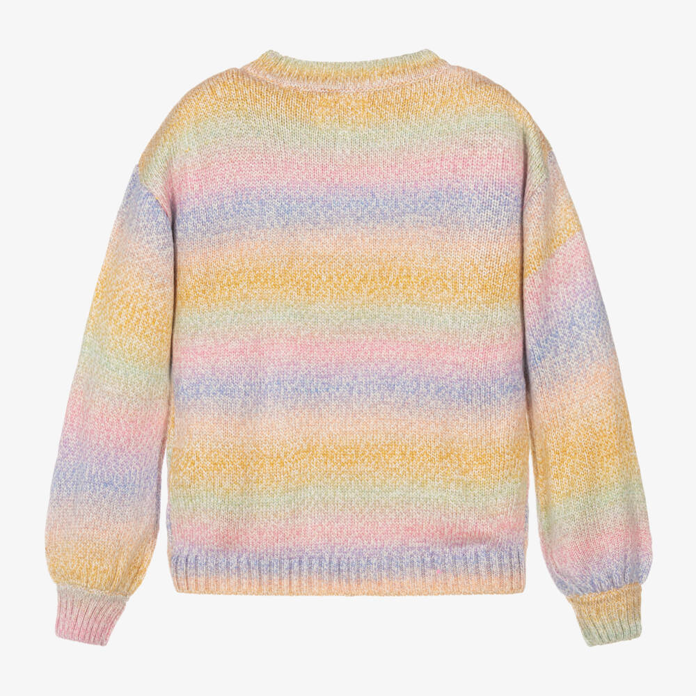 Guess-Girls Striped Rainbow Jumper | Childrensalon Outlet