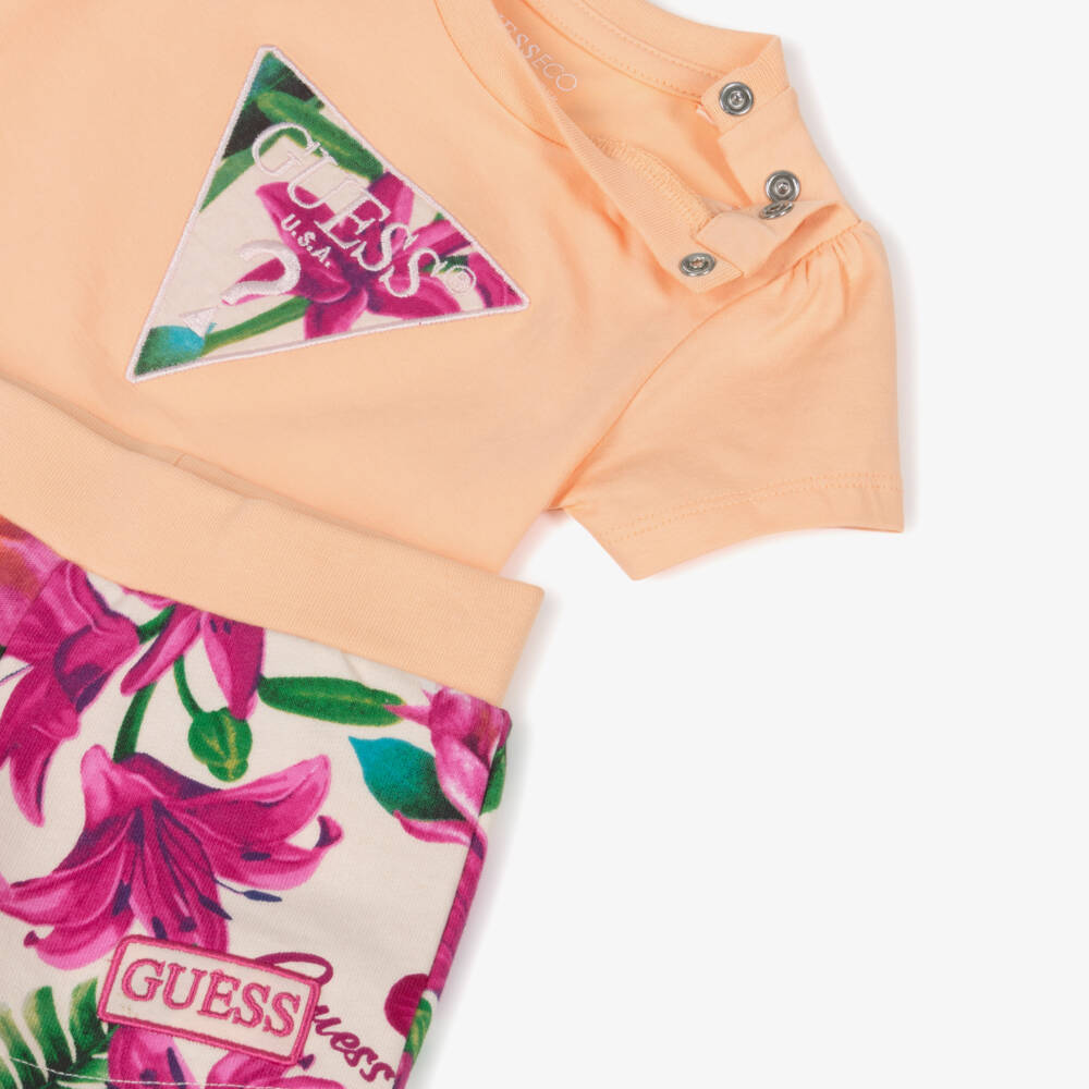 Guess-Girls' Sunny Day Cotton Shorts Set | Childrensalon Outlet