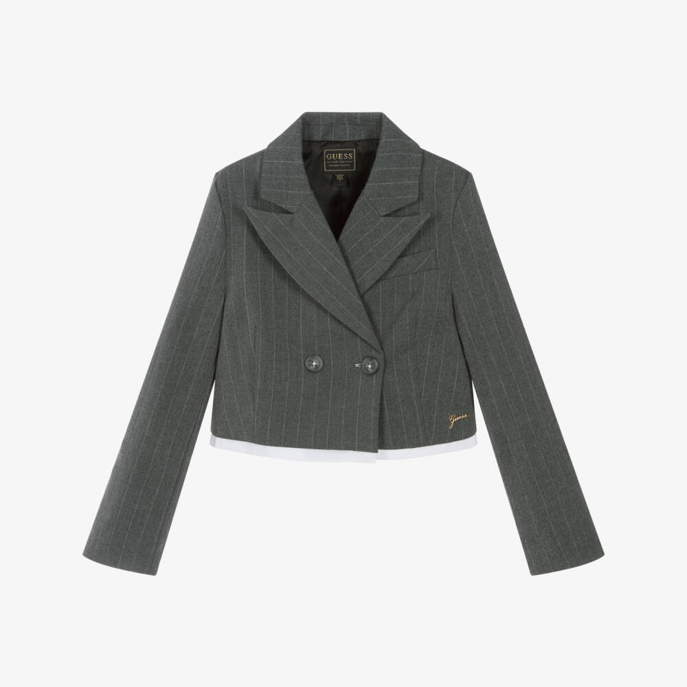Guess-Girls Tailored Pinstripe Jacket | Childrensalon Outlet