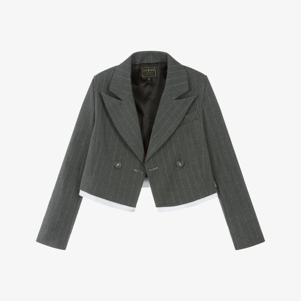 Guess-Girls Tailored Pinstripe Jacket | Childrensalon Outlet