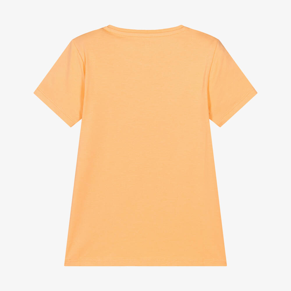 Guess-Girls Tropical Floral Orange Tee | Childrensalon Outlet