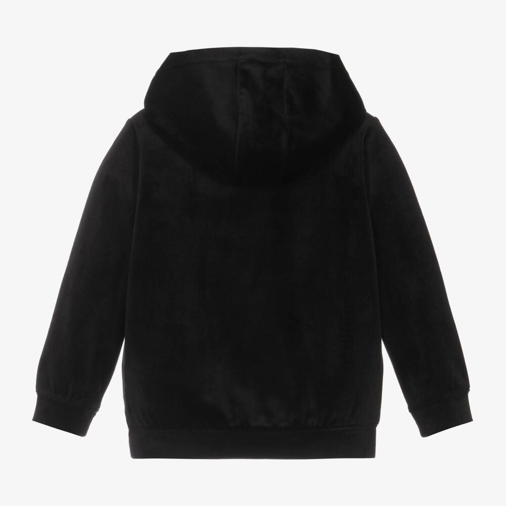 Guess-Черная велюровая толстовка для девочек | Childrensalon Outlet