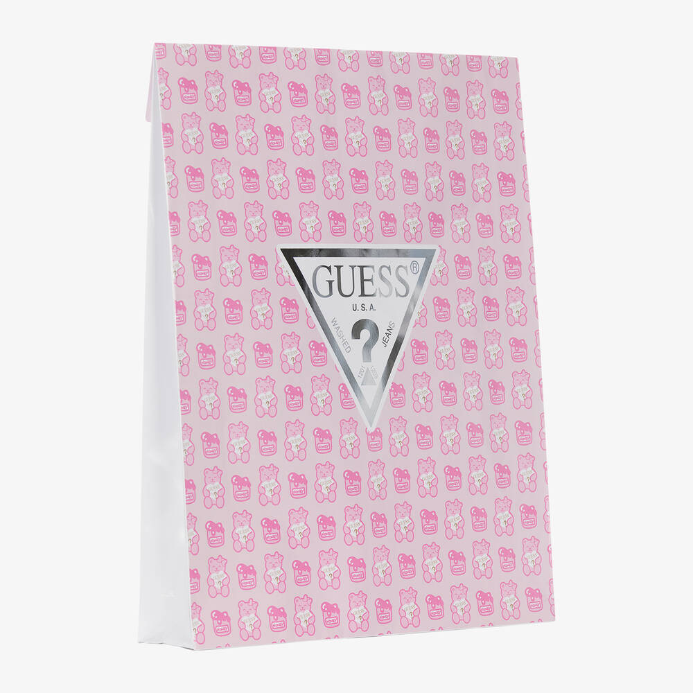 Guess-Girls White Cotton Floral Babygrow | Childrensalon Outlet