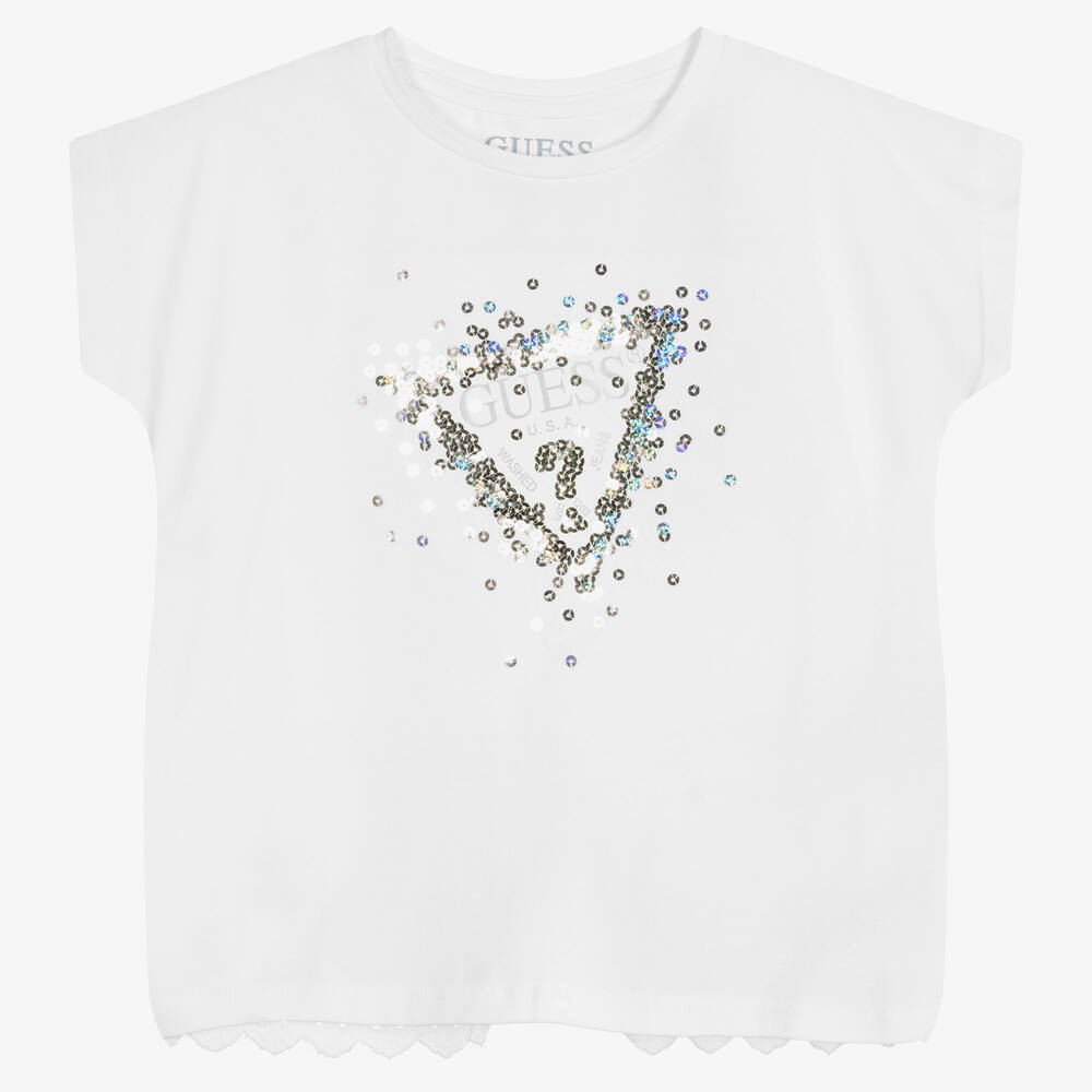 Guess glitter t shirt store