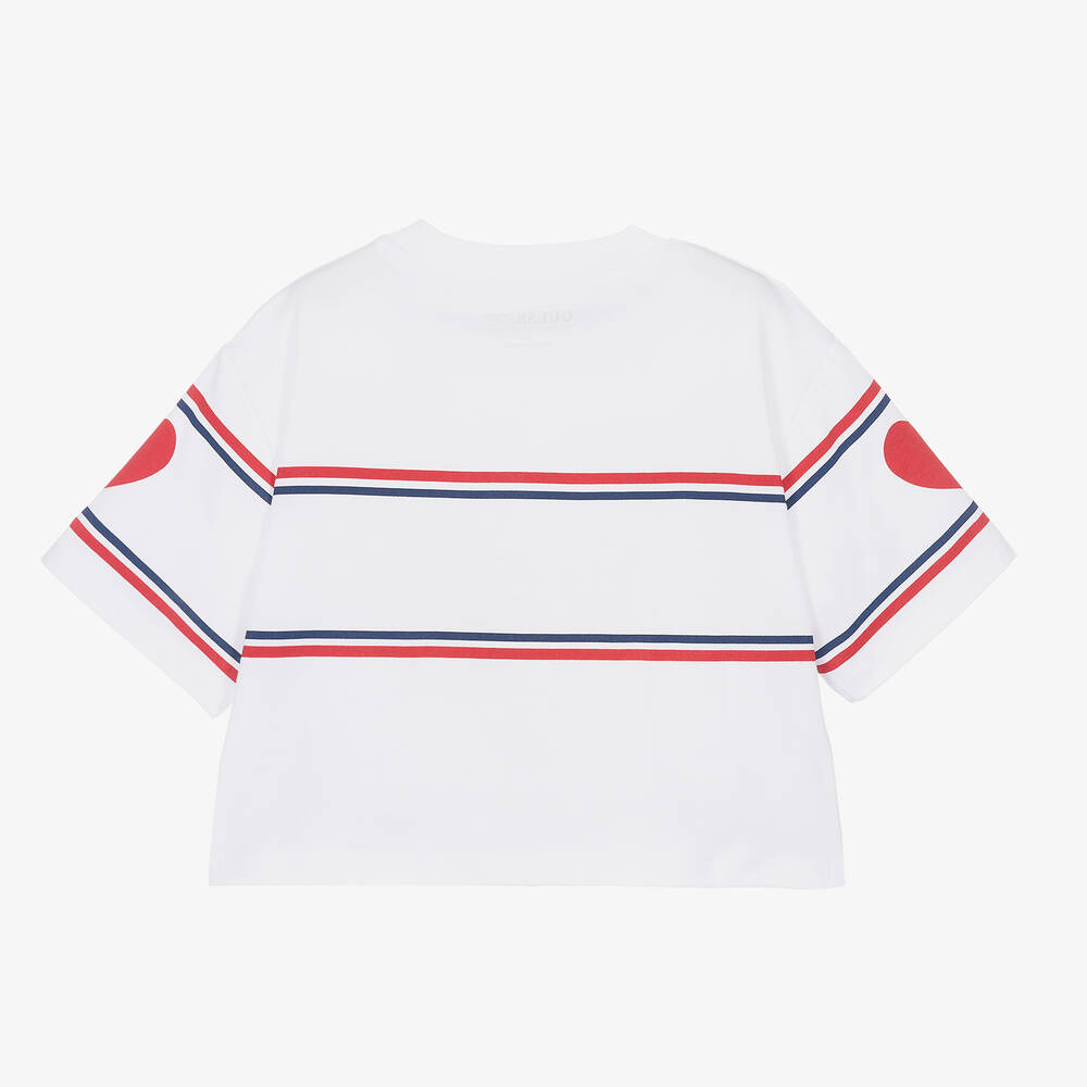 Red white and blue guess shirt on sale