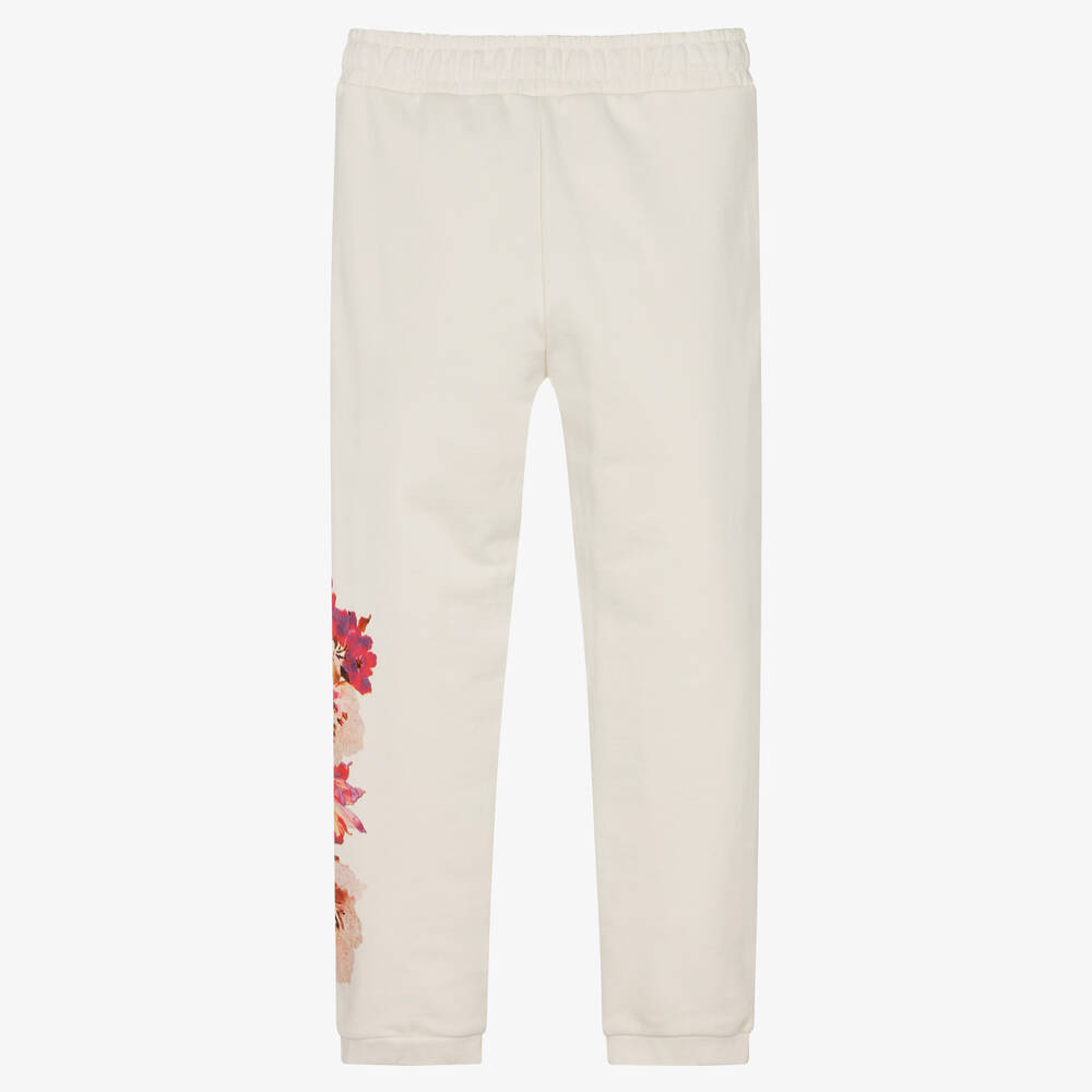 Guess-جوغرز قطن لون عاجي بطبعة ورود للبنات | Childrensalon Outlet