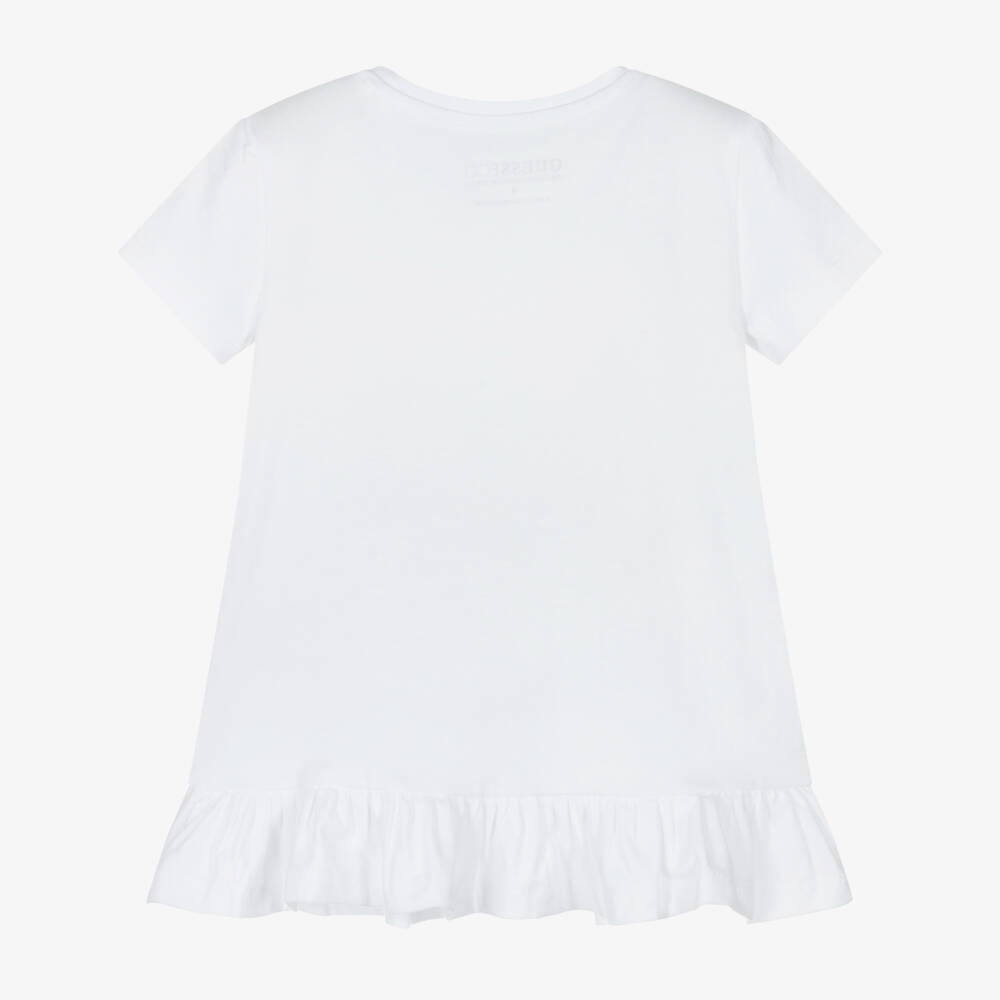 Guess-Girls White Starry Tote Tee | Childrensalon Outlet