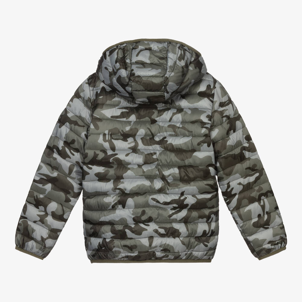 camo puffer jacket