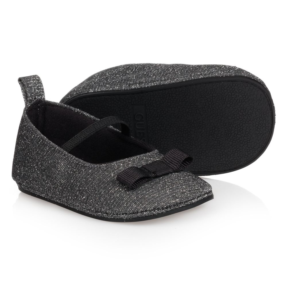 Guess - Grey Glitter Baby Shoes | Childrensalon