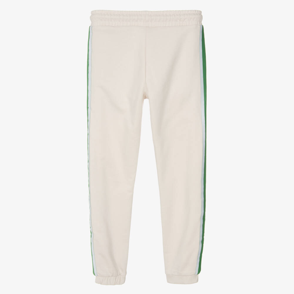 Guess-بنطلون جوجرز قطني مريح بلون العاج للبنات | Childrensalon Outlet