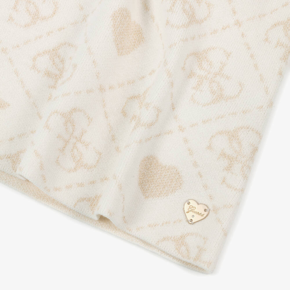 Guess-Ivory Jacquard Dress | Childrensalon Outlet