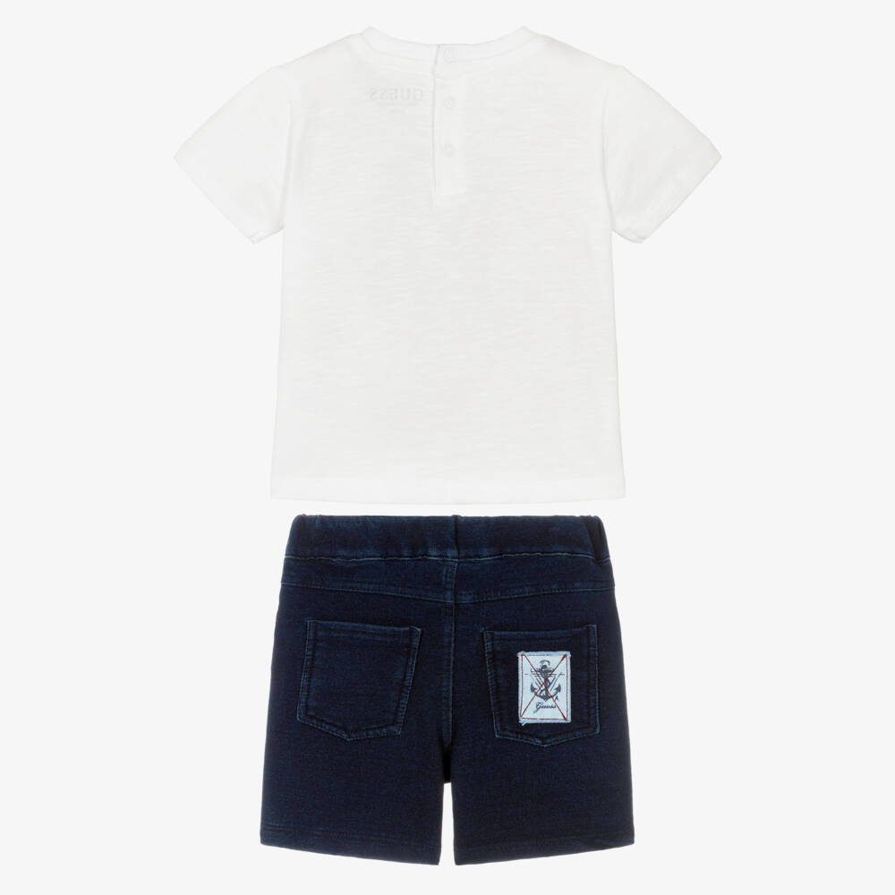 Guess-Ivory Nautical Shorts Set | Childrensalon Outlet