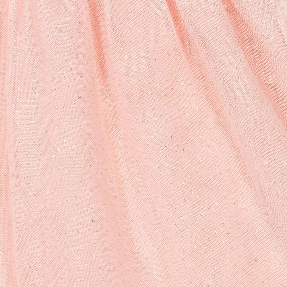 Guess-Ivory & Pink Tulle Dress | Childrensalon Outlet