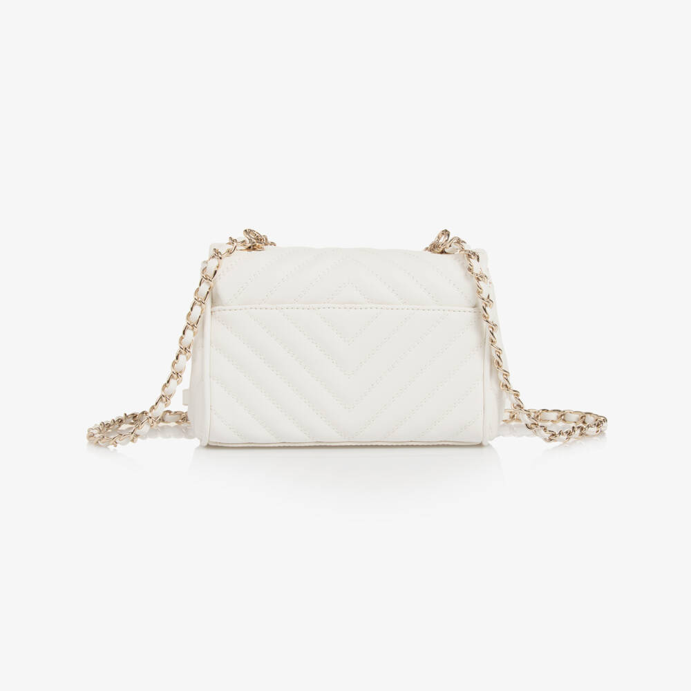Guess-Ivory Quilted Charm Shoulder Tote | Childrensalon Outlet