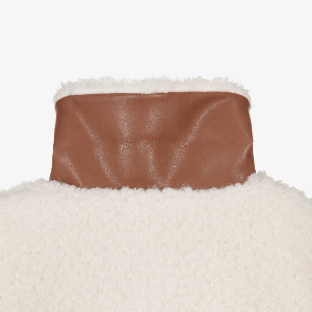 Guess-Ivory Sherpa Short Jacket | Childrensalon Outlet