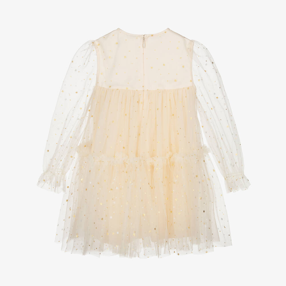 Guess-Ivory Tulle Star Dress | Childrensalon Outlet