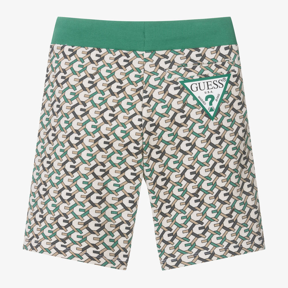 Guess-Junior Boys Beige Cotton Shorts | Childrensalon Outlet