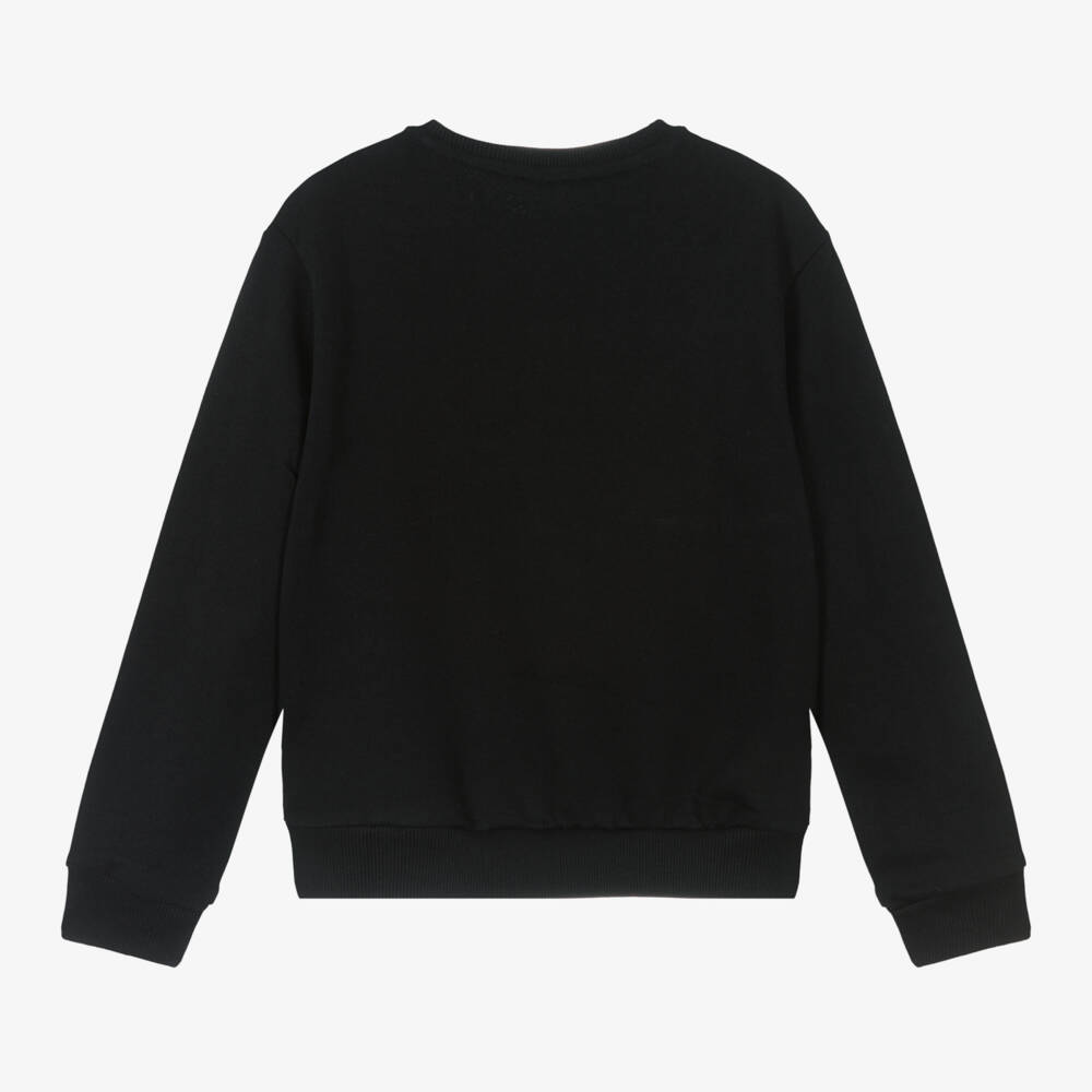 Guess-Junior Boys Black Logo Jumper | Childrensalon Outlet
