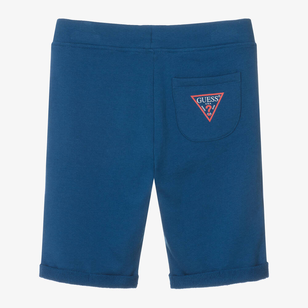 Guess-Синие хлопковые шорты для мальчиков | Childrensalon Outlet