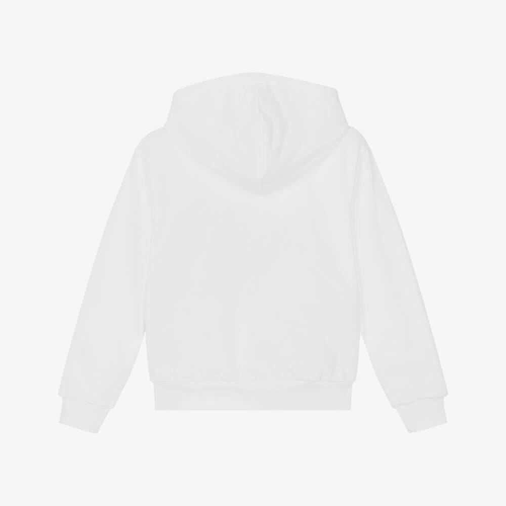 Guess-Хлопковый белый худи с логотипом для мальчиков | Childrensalon Outlet