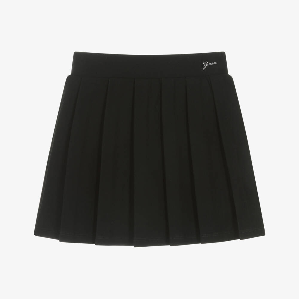 Guess-Junior Girls Black Viscose Pleated Skort | Childrensalon Outlet