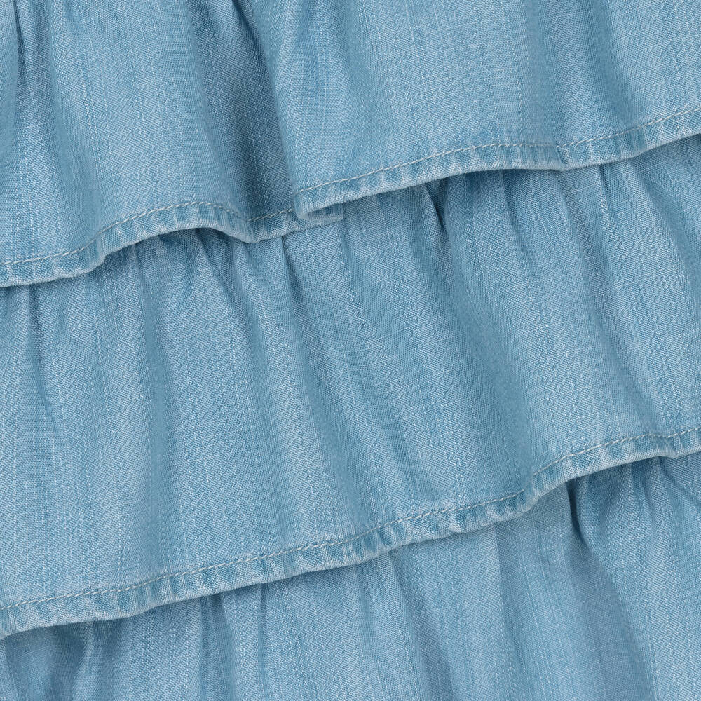 Guess-فستان ليوسيل شامبري لون أزرق | Childrensalon Outlet