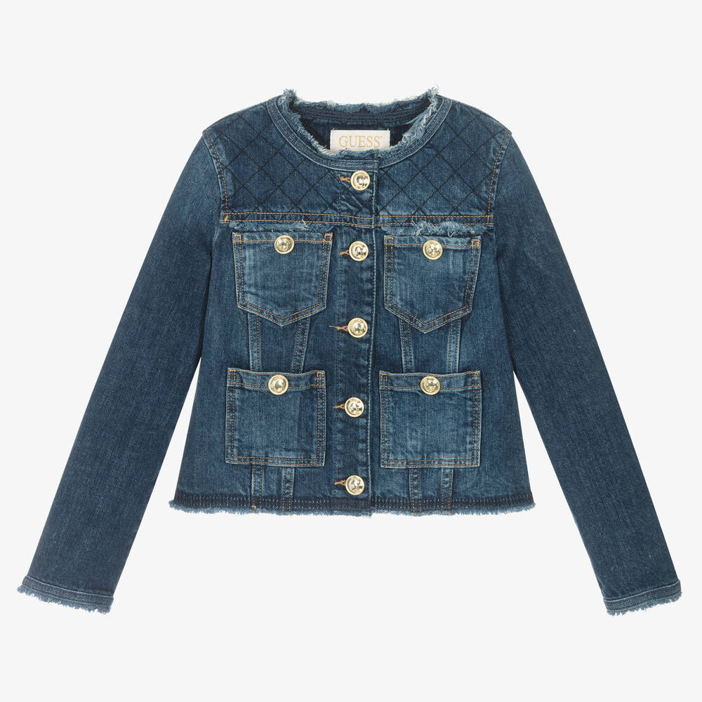 Guess - Синяя джинсовая куртка для девочек | Childrensalon