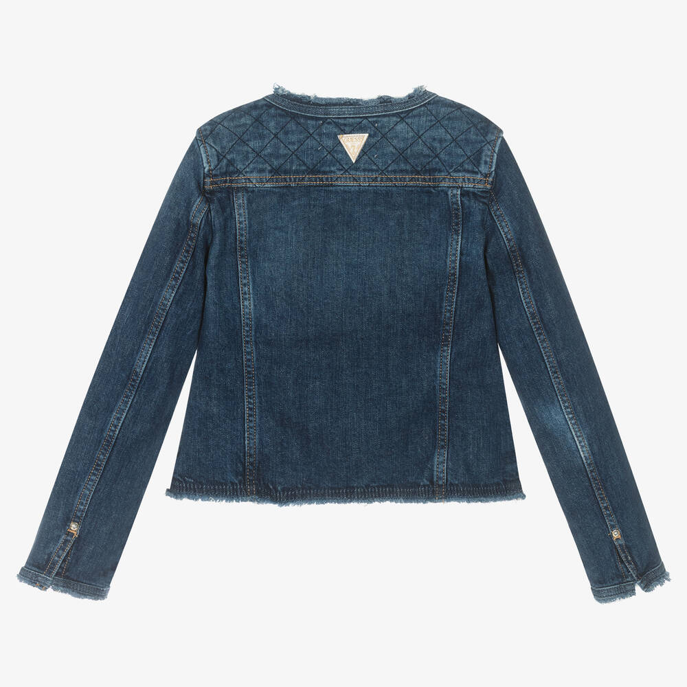 Guess-Junior Girls Blue Denim Jacket | Childrensalon Outlet