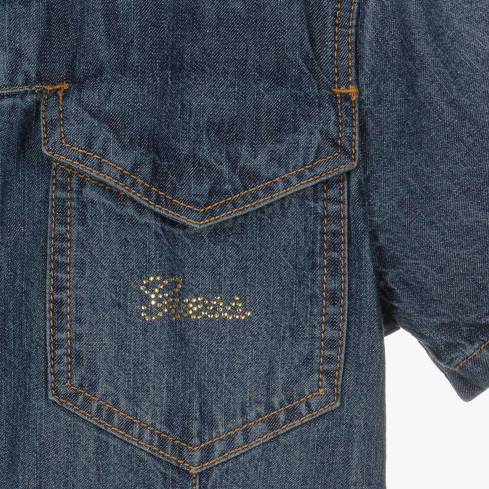 Guess-Junior Girls Dark Blue Denim Dress | Childrensalon Outlet