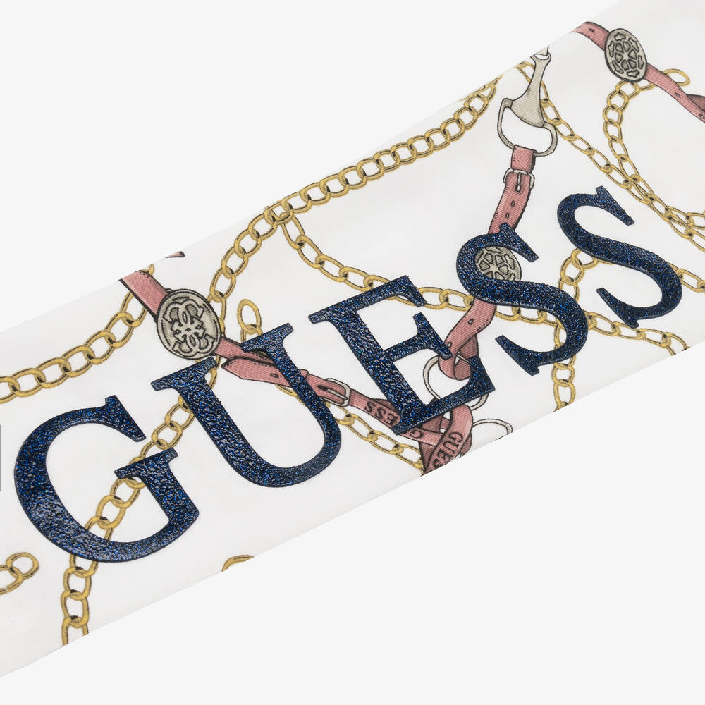 Guess-ليغنغز قطن جيرسي لون عاجي للبنات | Childrensalon Outlet