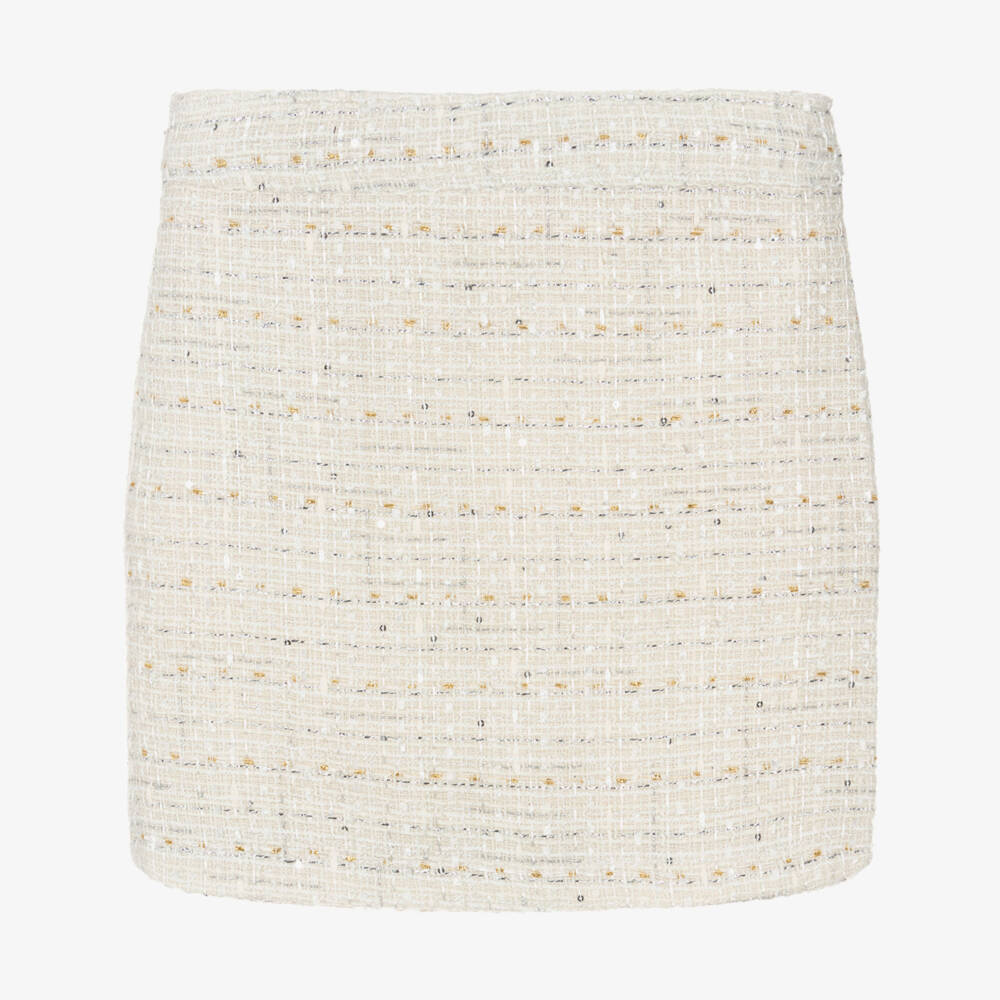 Guess-Кремовая твидовая юбка Элегантность для девочек | Childrensalon Outlet