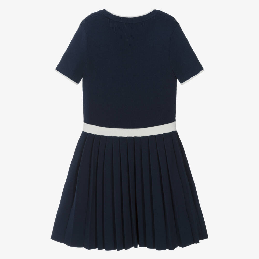 Guess-Junior Girls Navy Blue Cotton Knit Dress | Childrensalon Outlet