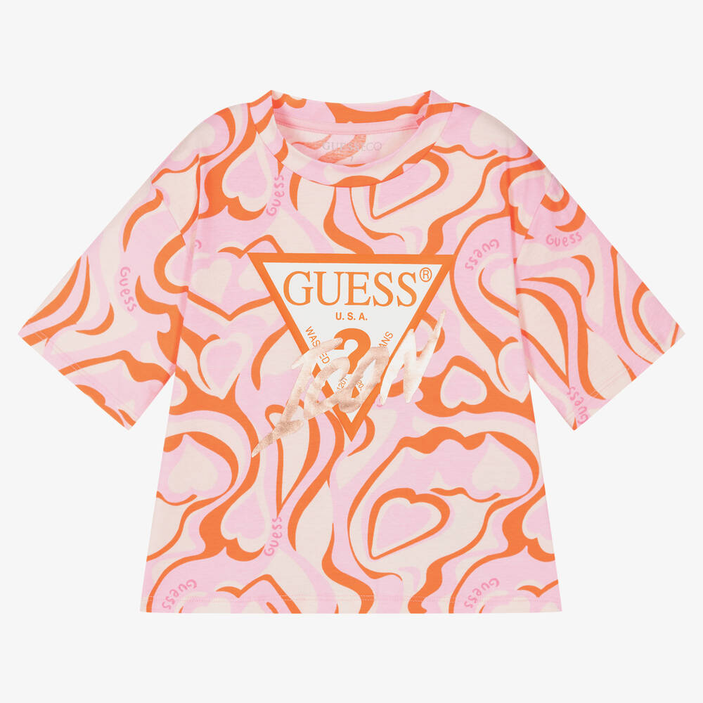 Guess orange shirt discount