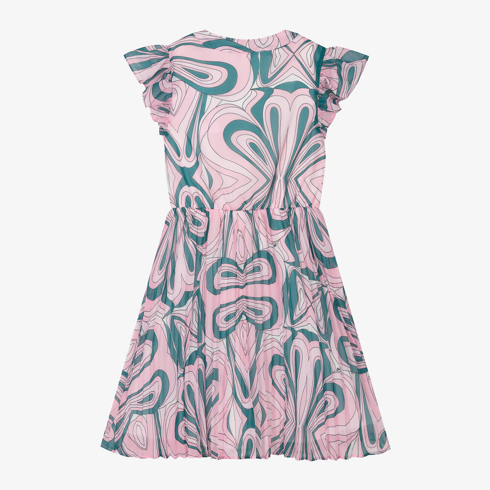 Guess-Junior Girls Pink Geometric Print Dress | Childrensalon Outlet