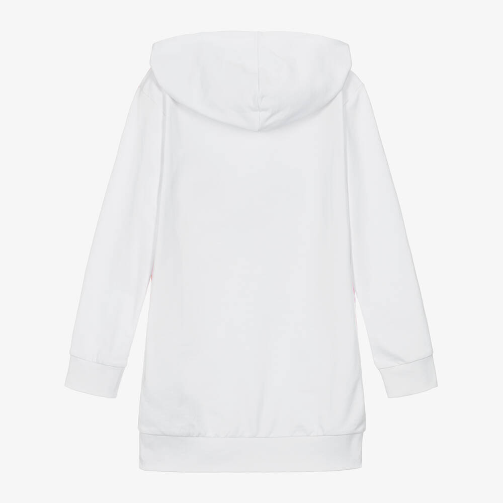 Guess-Белое платье-худи с цветами для девочек - подростков | Childrensalon Outlet