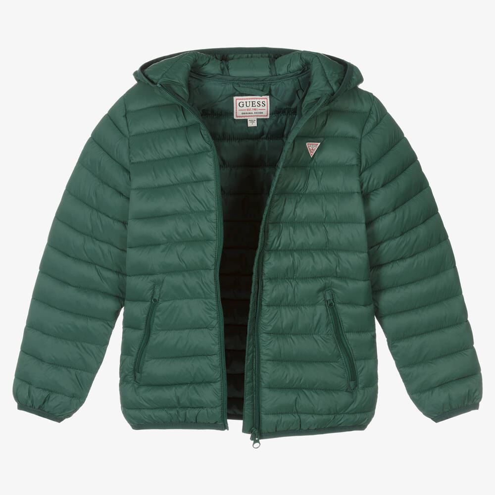 Guess green winter jacket store