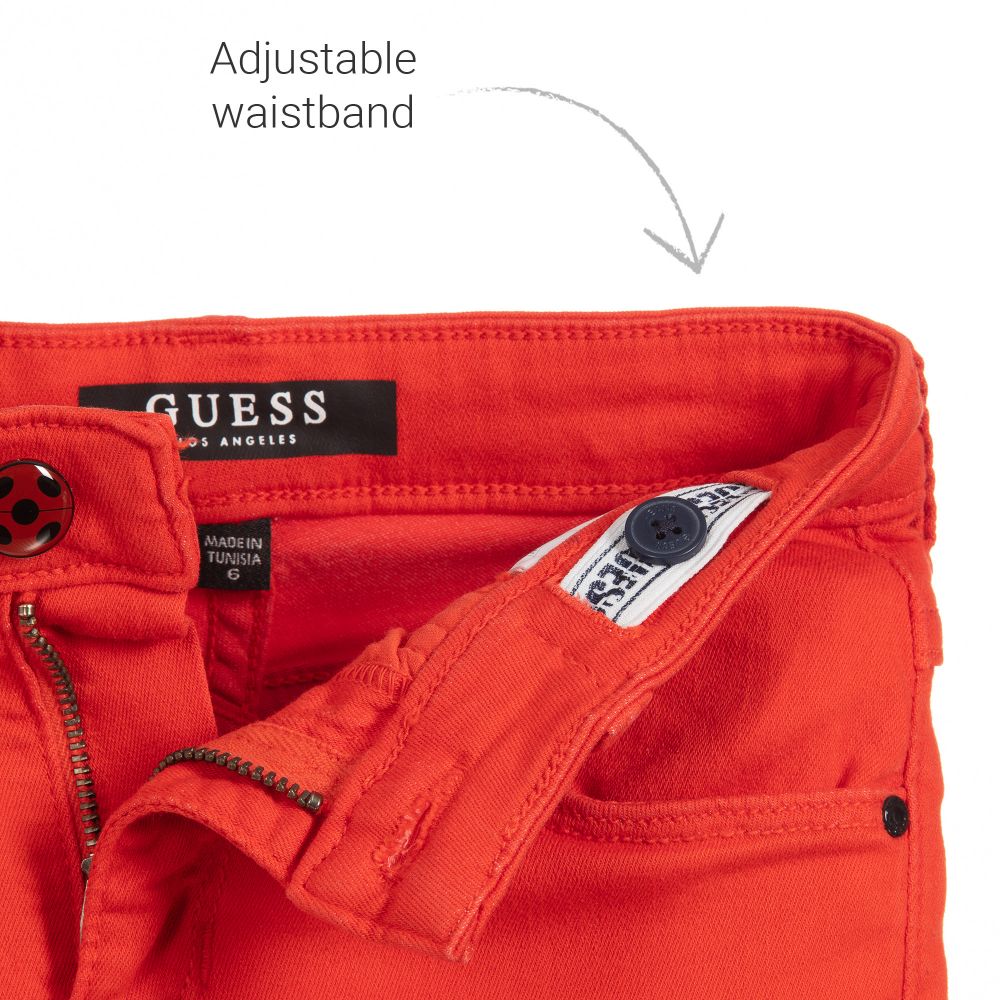 Guess x “Be Miraculous”-Ladybug Red Cotton Shorts | Childrensalon Outlet