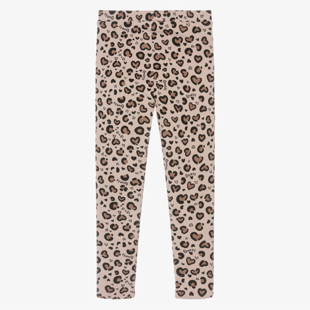 Guess-Leopard Print Reversible Leggings | Childrensalon Outlet