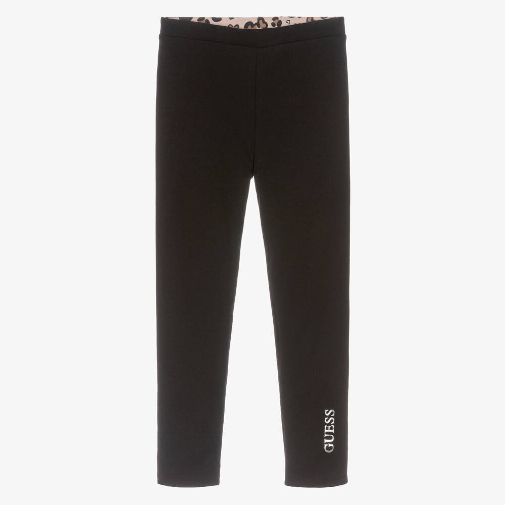 Guess-Leopard Print Reversible Leggings | Childrensalon Outlet