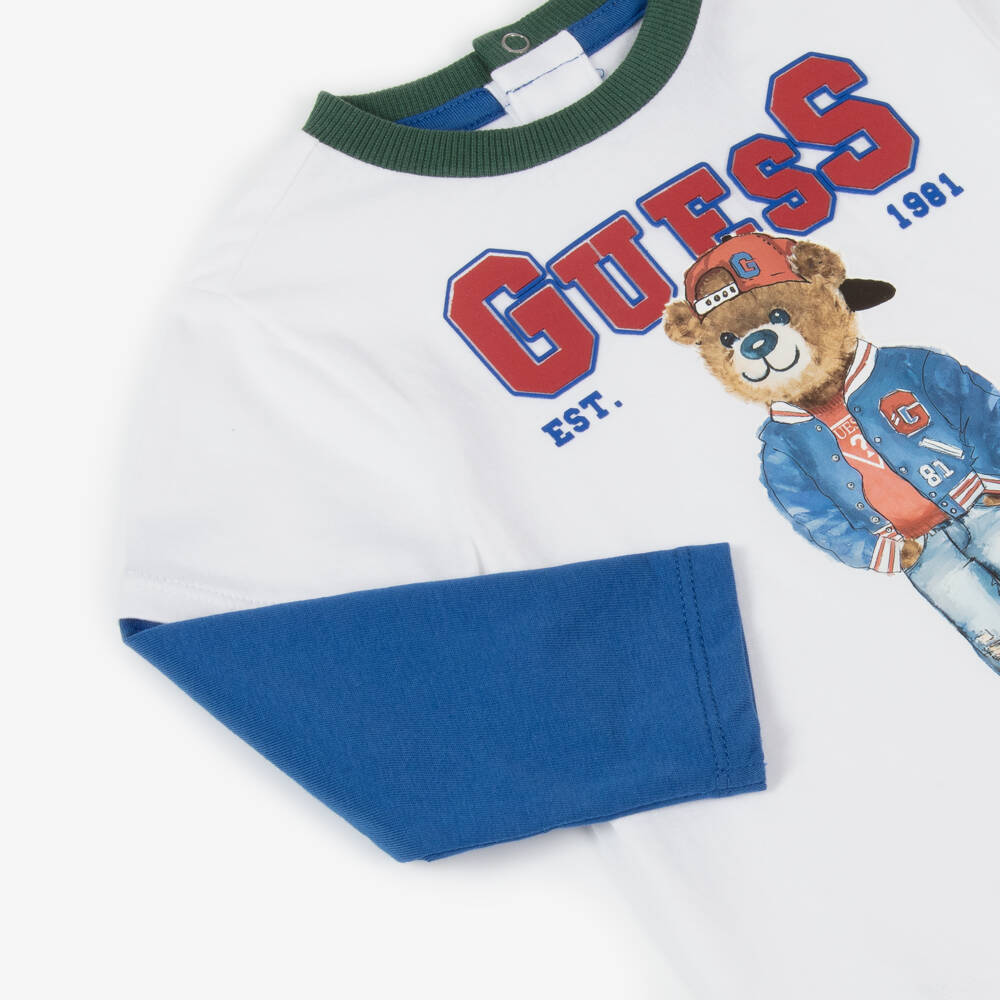 Guess-Little Boys Green Bear-Print Set | Childrensalon Outlet
