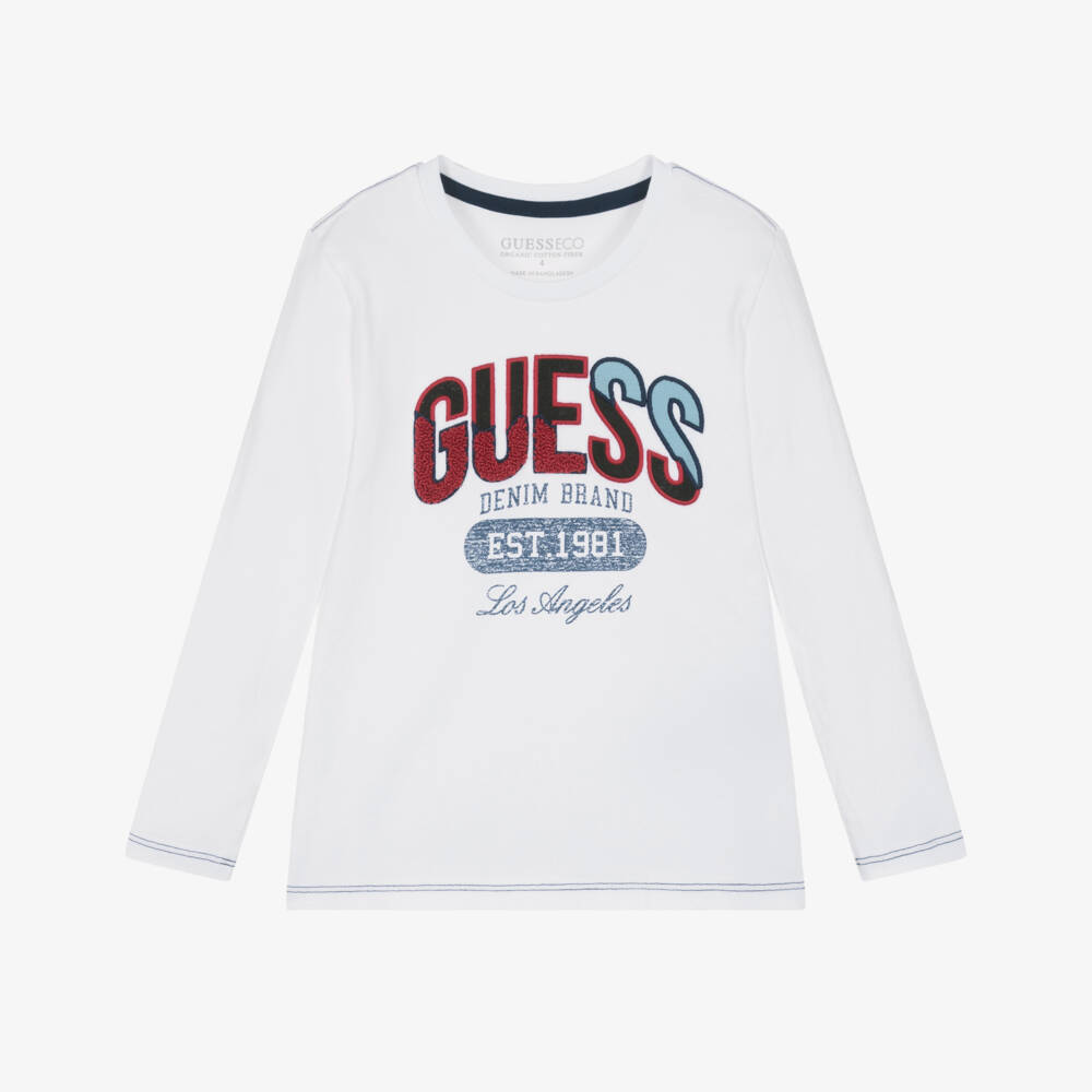 Guess-Ls Logo T-shirt | Childrensalon Outlet