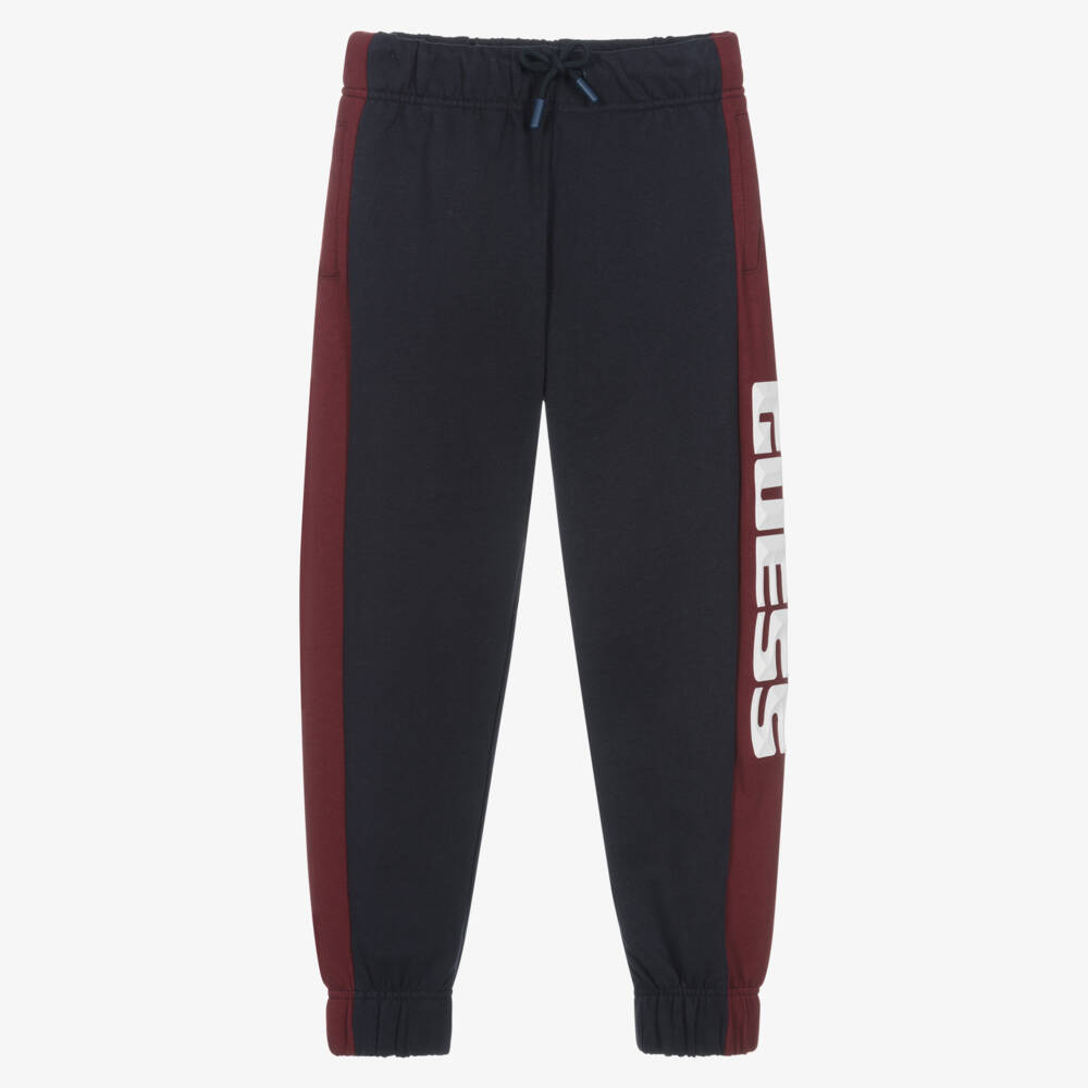 Guess-Синие и бордовые джоггеры для мальчиков | Childrensalon Outlet
