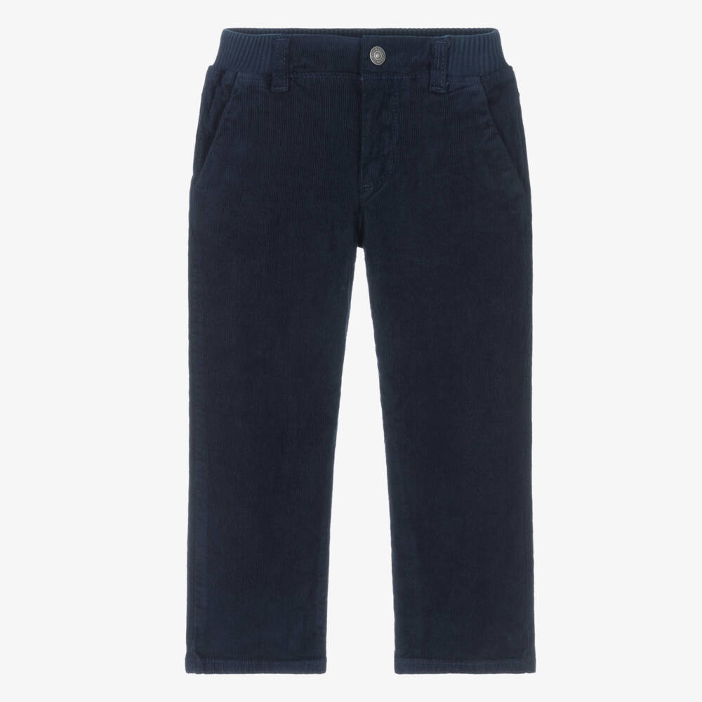 Guess-Navy Blue Corduroy Trousers | Childrensalon Outlet