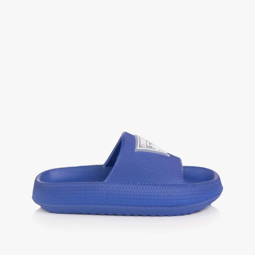Guess-Navy Blue Slip-On Kids' Sliders | Childrensalon Outlet
