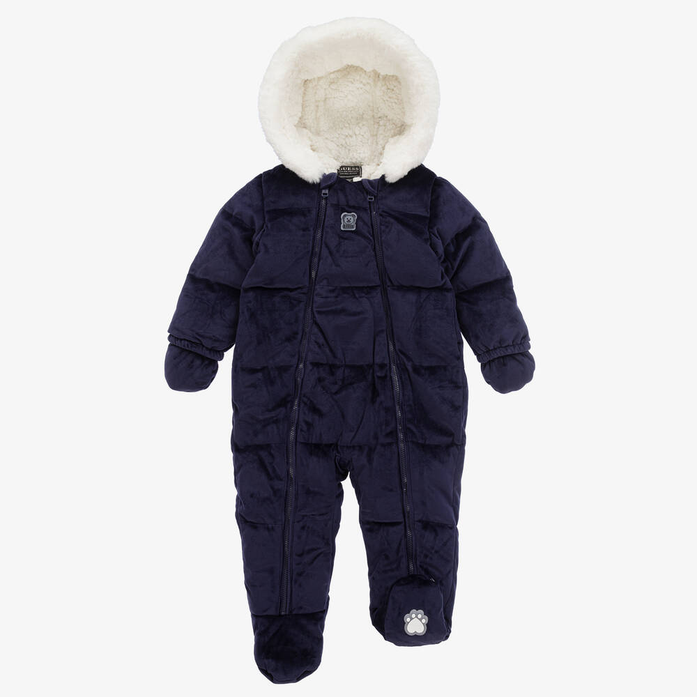 جيس-أوفرول للخروج مخمل مبطن لون كحلي للأطفال | Childrensalon Outlet