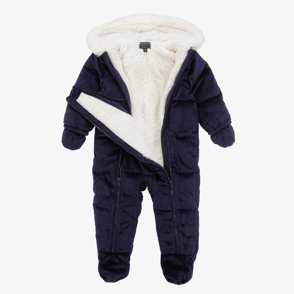 جيس-أوفرول للخروج مخمل مبطن لون كحلي للأطفال | Childrensalon Outlet