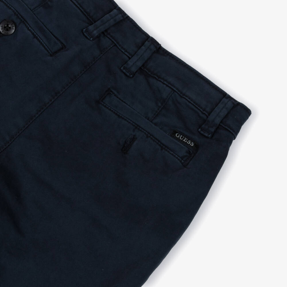 Guess-Navy Chino Trousers | Childrensalon Outlet