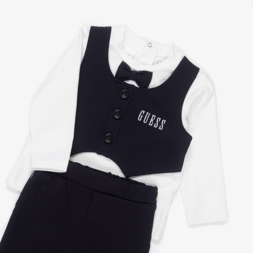 Guess-Navy Waistcoast Suit | Childrensalon Outlet