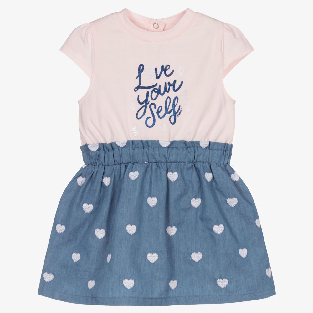 Guess baby blue dress discount